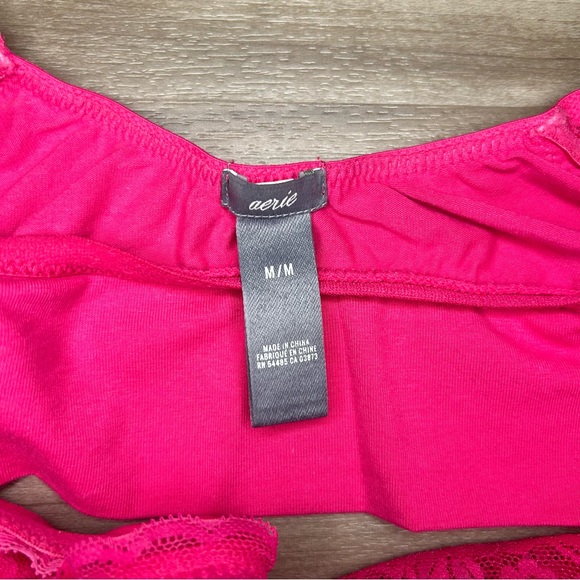 2 pink lace bralettes size M - Picture 3 of 6